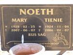 NOETH Tienie 1924-2006 & Mary 1928-2007