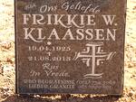 KLAASSEN Frikkie W. 1925-2013