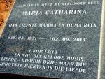 GROBLER Maria Catharina 1931-2013