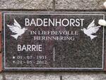 BADENHORST Barrie 1931-2012