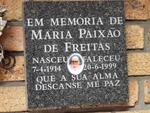 DE FREITAS Maria Paizão 1914-1999