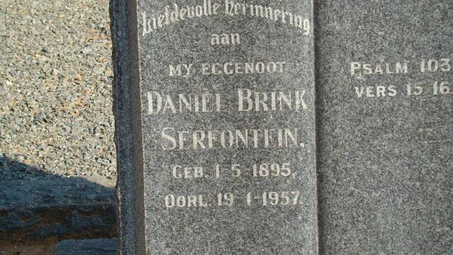 SERFONTEIN Daniel Brink 1895-1957