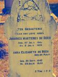 BEER Johannes Martienes, de 1842-1926 & Anna Elizabeth DU PLOOY 1843-1923