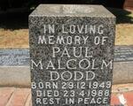 DODD Paul Malcolm 1949-1988