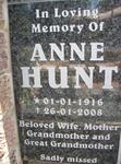 HUNT Anne 1916-2008