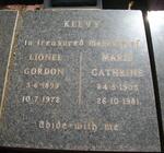 KEEVY Lionel Gordon 1899-1972 & Marie Cathrine 1905-1981