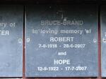 BRUCE-BRAND Robert 1918-2007 & Hope 1922-2007