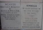 WEAVER Harold William 1909-1975 :: KINSELLA Tony 1932-1978
