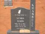 KHAMBULE Vemba Simon 1953-2012