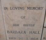 HALL Barbara -1964