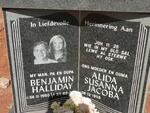 HALLIDAY Benjamin 1950-20?? & Alida Susanna Jacoba 1956-