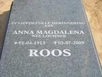 ROOS Anna Magdalena nee LOCHNER 1913-2009