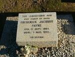 PAYNE Frederick Jacobus 1864-1954