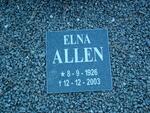 ALLEN Elna 1926-2003