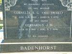BADENHORST Gerhardus J.M. 1901-1964 & Cornelia S.G. SWART 1900-1959