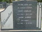 VERMEULEN Douw Gerbrand 1909-1966 & Naomi Dorkas MARAIS 1913-1997