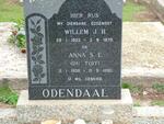 ODENDAAL Willem J.H. 1922-1970 & Anna S.E. DU TOIT 1908-1990