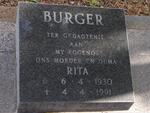 BURGER Rita 1930-1991