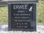 ERWEE Andries J. 1935-1997