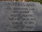 GROBBELAAR Hilda Aletta nee SMIT 1903-1975