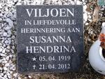 VILJOEN Susanna Hendrina 1919-2012
