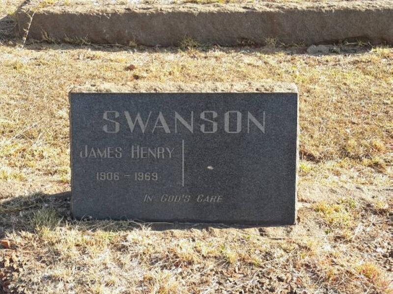 SWANSON James Henry 1906-1969