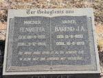COETZEE Barend J.A. 1900-1973 & Henrietta 1906-1968
