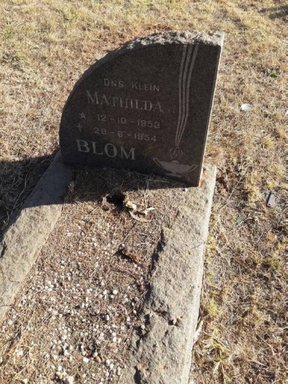BLOM Mathilda 1953-1954