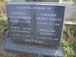 GALTREY William Joseph 1884-1948 & Martha Lewis LIVINGSTONE 1897-1951 :: COETZEE Ernest Mervin 1931-1968 & Pearl Joy GAL