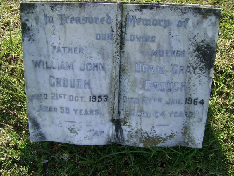 CROUCH William John -1953 & Doris Gray -1964