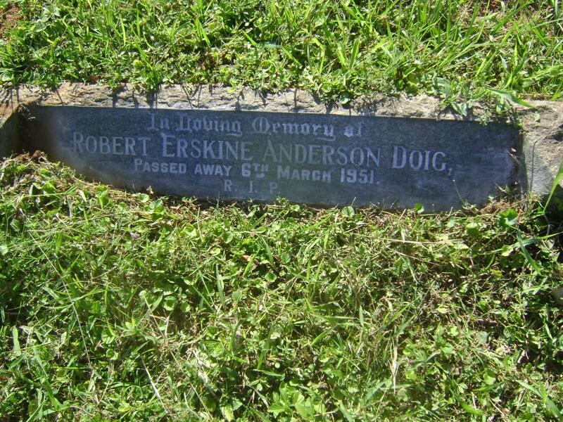 DOIG Robert Erskine Anderson -1951