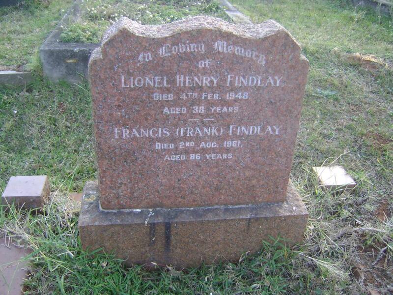 FINDLAY Francis -1961 :: FINDLAY Lionel Henry -1948