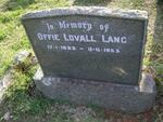 LANG Offie Lovall -1889-1953