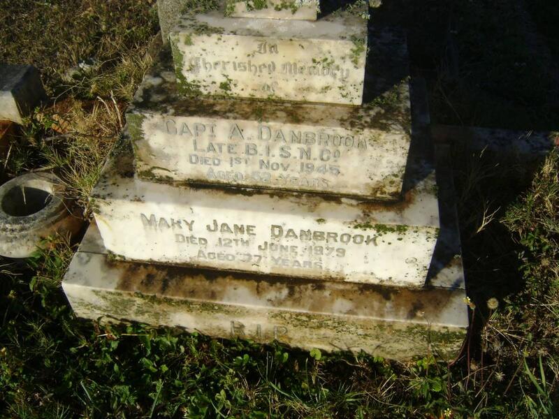 DANBROOKE A, -1945 & Mary Jane -1979