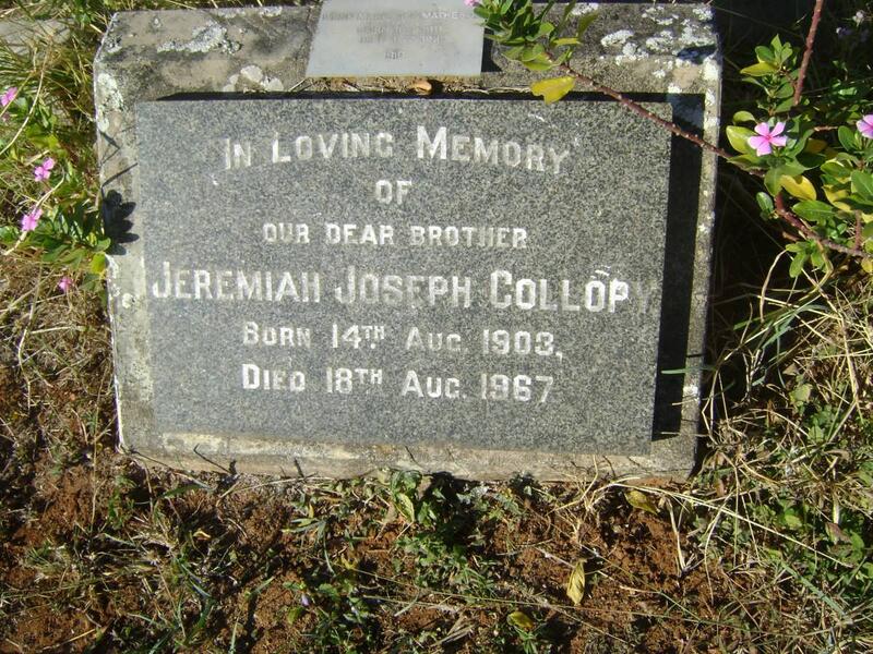 COLLOP Jeremiah Joseph 1903-1967