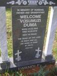 LWANDLE Welcome Vusumuzi Duma 1943-1912