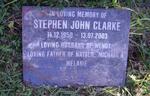CLARKE Stephen John 1950-2003