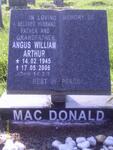 MAC DONALD Angus William Arthur 1945-2006