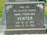 VENTER Anna Franciska 1906-1988