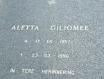 GILIOMEE Aletta 1957-1996