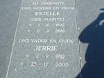 ACKERMANN Jerrie 1932-2000 & Estelle MARITZ 1942-1996