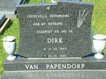PAPENDORP Dirk, van 1947-1996