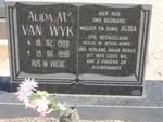 WYK Alida A.M., van 1908-1996