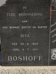 BOSHOFF Rita 1949-1971