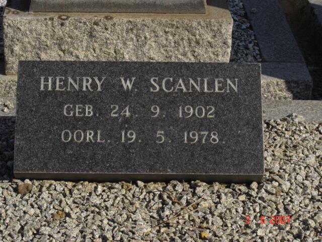 SCANLEN Henry W. 1902-1978