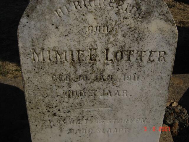 LOTTER Mimie E. 1911-
