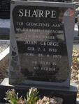 SHARPE John George 1933-1979
