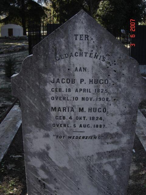 HUGO Jacob P. 1825-1908 & Maria M. 1824-1887