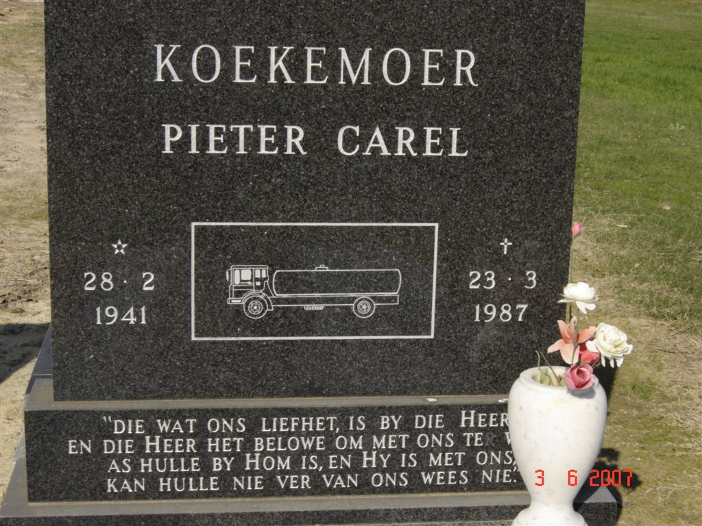 KOEKEMOER Pieter Carel 1941-1987