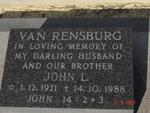 RENSBURG John L., van 1921-1988